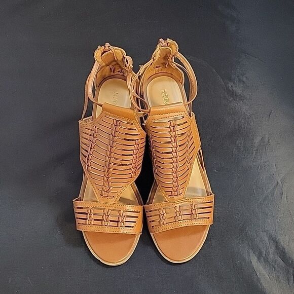 MERONA PEEP TOE CUTOUT WOMEN"S WEDGE STYLE SANDAL - Picture 4 of 14